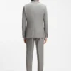 Zweiteiliger Slim-Fit-Anzug aus Baumwolle und Schurwolle