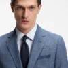 Zweiteiliger Slim-Fit-Anzug aus Baumwolle und Schurwolle