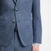 Zweiteiliger Slim-Fit-Anzug aus Baumwolle und Schurwolle