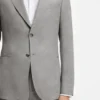 Zweiteiliger Slim-Fit-Anzug aus Baumwolle und Schurwolle