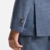 Zweiteiliger Slim-Fit-Anzug aus Baumwolle und Schurwolle