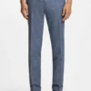 Zweiteiliger Slim-Fit-Anzug aus Baumwolle und Schurwolle