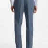 Zweiteiliger Slim-Fit-Anzug aus Baumwolle und Schurwolle