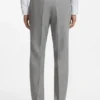 Zweiteiliger Slim-Fit-Anzug aus Baumwolle und Schurwolle