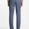 Zweiteiliger Slim-Fit-Anzug aus Baumwolle und Schurwolle