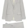 Zweiteiliger Slim-Fit-Anzug aus Baumwolle und Schurwolle