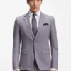 Zweiteiliger Slim-Fit-Anzug aus Bekleidung mit feinem Muster Zweiteiliger Slim-Fit-Anzug aus Bekleidung mit feinem Muster