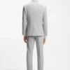 Zweiteiliger Slim-Fit-Anzug aus Bekleidung mit feinem Muster Zweiteiliger Slim-Fit-Anzug aus Bekleidung mit feinem Muster