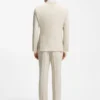 Zweiteiliger Slim-Fit-Anzug aus Bekleidung mit feinem Muster