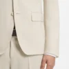 Zweiteiliger Slim-Fit-Anzug aus Bekleidung mit feinem Muster