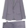 Zweiteiliger Slim-Fit-Anzug aus Bekleidung mit feinem Muster Zweiteiliger Slim-Fit-Anzug aus Bekleidung mit feinem Muster