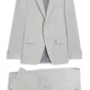 Zweiteiliger Slim-Fit-Anzug aus Bekleidung mit feinem Muster Zweiteiliger Slim-Fit-Anzug aus Bekleidung mit feinem Muster