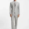 Zweiteiliger Slim-Fit-Anzug aus einer Wollmischung