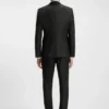 Zweiteiliger Slim-Fit-Anzug aus gemusterter Schurwolle