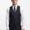 Zweiteiliger Slim-Fit-Anzug aus gemusterter Schurwolle