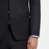 Zweiteiliger Slim-Fit-Anzug aus gemusterter Schurwolle
