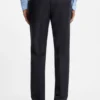 Zweiteiliger Slim-Fit-Anzug aus gemusterter Schurwolle