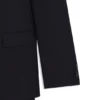 Zweiteiliger Slim-Fit-Anzug aus gemusterter Schurwolle