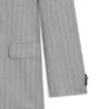 Zweiteiliger Slim-Fit-Anzug aus gestreifter Schurwolle