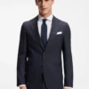 Zweiteiliger Slim-Fit-Anzug aus karierter Schurwolle