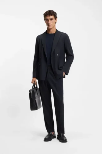 Zweiteiliger Slim-Fit-Anzug aus Performance-Stretch-Stoff