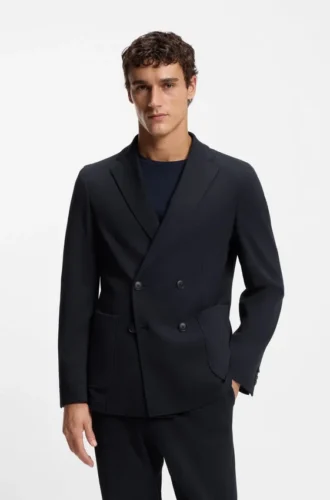 Zweiteiliger Slim-Fit-Anzug aus Performance-Stretch-Stoff