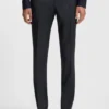 Zweiteiliger Slim-Fit-Anzug aus Schurwolle mit feinem Muster Zweiteiliger Slim-Fit-Anzug aus Schurwolle mit feinem Muster