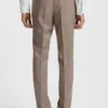 Zweiteiliger Slim-Fit-Anzug aus Schurwolle mit feinem Muster