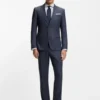Zweiteiliger Slim-Fit-Anzug aus Schurwolle und Seide