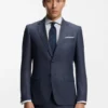 Zweiteiliger Slim-Fit-Anzug aus Schurwolle und Seide