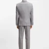Zweiteiliger Slim-Fit-Anzug aus Schurwolle und Seide