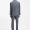 Zweiteiliger Slim-Fit-Anzug aus Schurwolle und Seide