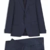 Zweiteiliger Slim-Fit-Anzug aus Schurwolle und Seide