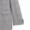 Zweiteiliger Slim-Fit-Anzug aus Schurwolle und Seide