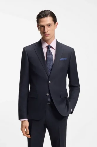 Zweiteiliger Slim-Fit-Anzug aus Stretchstoff