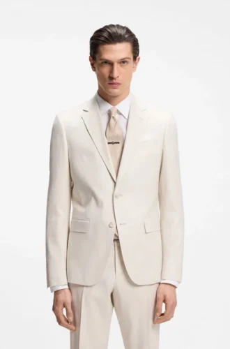 Zweiteiliger Slim-Fit-Anzug aus Stretchstoff