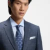 Zweiteiliger Slim-Fit-Anzug aus Wolle, Seide und Leinen