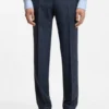 Zweiteiliger Slim-Fit-Anzug aus Wolle, Seide und Leinen