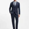Zweiteiliger Slim-Fit-Anzug aus Wolle und Seide