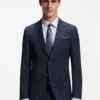 Zweiteiliger Slim-Fit-Anzug aus Wolle und Seide
