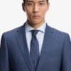 Zweiteiliger Slim-Fit-Anzug mit feinem Muster aus Stretch-Bekleidung Zweiteiliger Slim-Fit-Anzug mit feinem Muster aus Stretch-Bekleidung