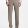 Zweiteiliger Slim-Fit-Anzug mit feinem Muster aus Stretch-Bekleidung Zweiteiliger Slim-Fit-Anzug mit feinem Muster aus Stretch-Bekleidung